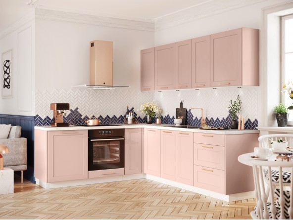 Küche Adele - Beispielkonfiguration in Rosa