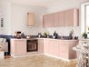 Küche mit Rahmenfronten Adele - Puderrosa