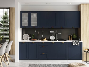 Landhausküche Adele blau - Beispielkonfiguration