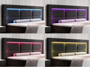 Boxspringbett Aspen Lux - LED - Farben