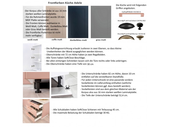 Landhausküche Adele - Eigenschaften