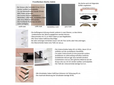 Landhausküche Adele - Eigenschaften