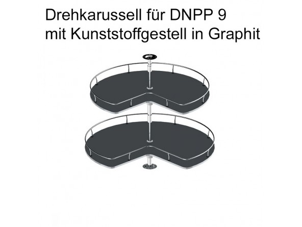 Drehkarussell für DNPP9 
mit Kunststoffgestell in Graphit