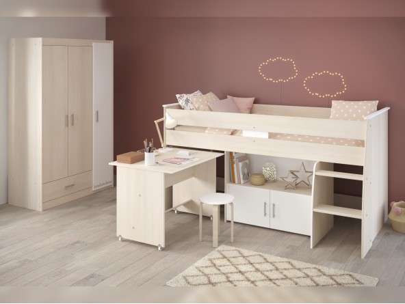 Jugendzimmer Charly 6 arrangiert für Mädchen