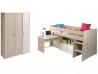 Charly 6 Hochbett und Kleiderschrank
