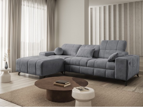 Ecksofa Dafne 1 mit trennbarem Hocker