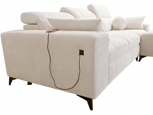 Ecksofa Dafne 1 - USB und Kissen