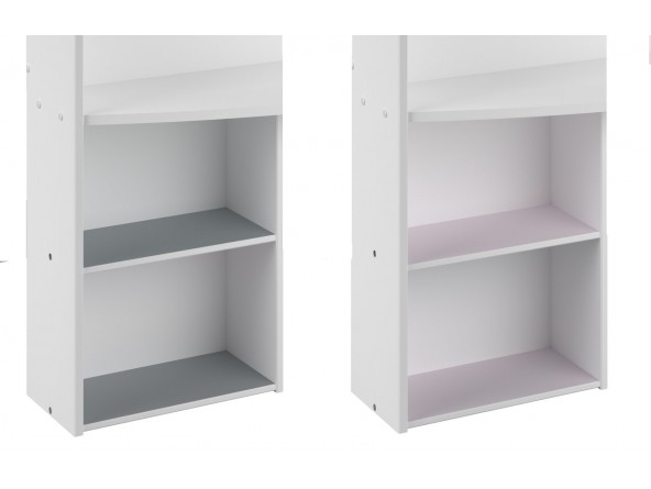 Jugendzimmer Pirouette 11 - Regalböden Grau oder Pink
