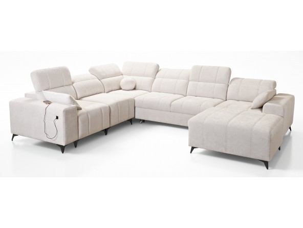 XXL-Wohnlandschaft Dafne 8 in U-Form - von vorne