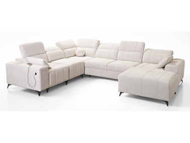 XXL-Wohnlandschaft Dafne 8 in U-Form - von vorne