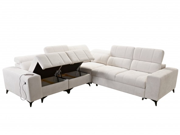 Großes Ecksofa Dafne 3 - zwei Bettkästen