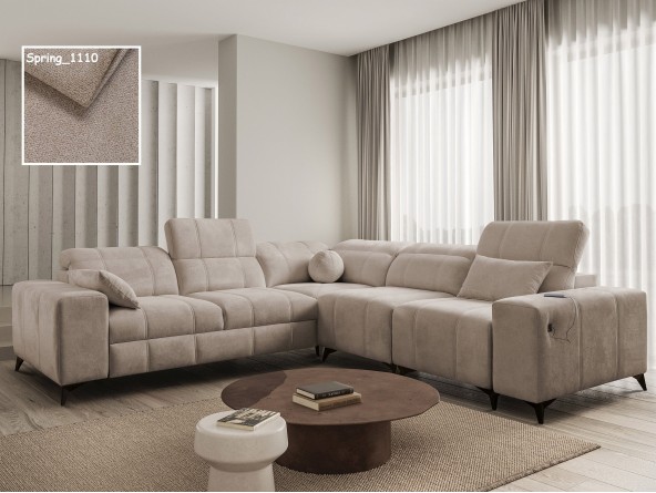 Großes Ecksofa Dafne 3 - Spring 1110