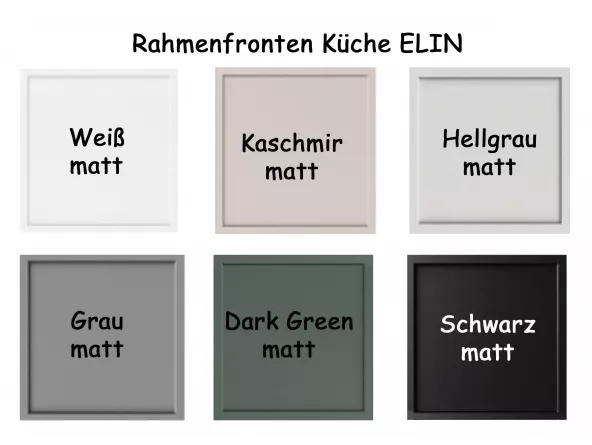 Küche ELIN - Farben der Fronten