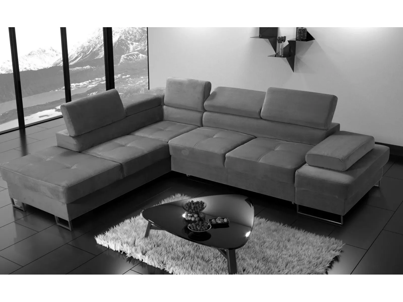 Ecksofa Galaxy grau - Sonderangebot Einzelstück