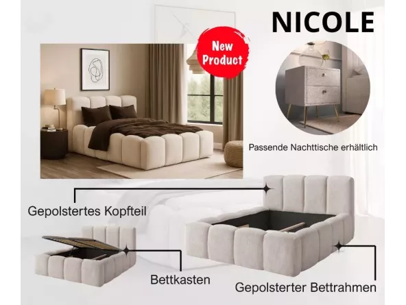 Doppelbett Nicole Produktmerkmale