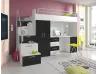 Hochbett Pati - Fronten schwarz