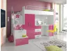 Hochbett Pati - Fronten rosa