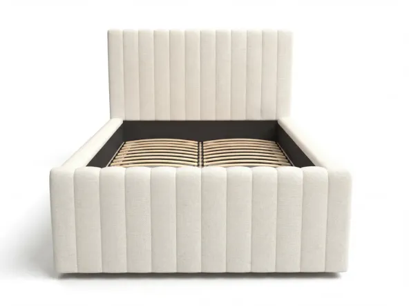 Einzelbett Batina 01 Creme mit Lattenrost
