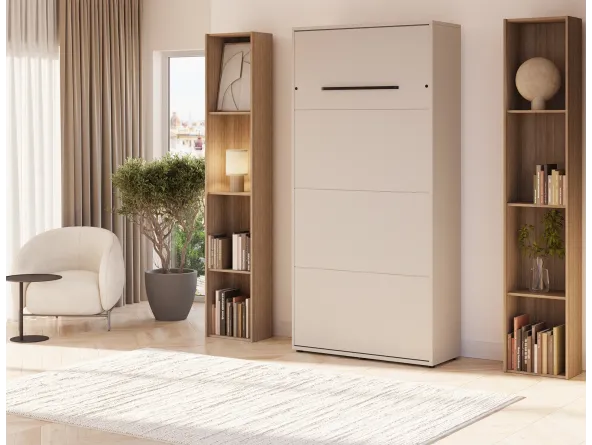 Schrankbett Vivario 90x200 Kaschmir geschlossen
