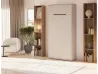 Schrankbett Vivario 90x200 Kaschmir geschlossen