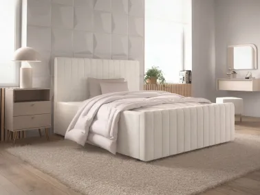 Polsterbett Batina 01 Creme Design