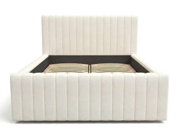 Polsterbett Batina 01 Creme Gesamtansicht