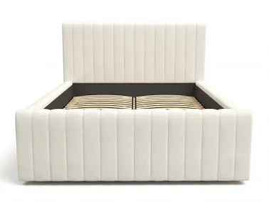 Polsterbett Batina 01 Creme Gesamtansicht