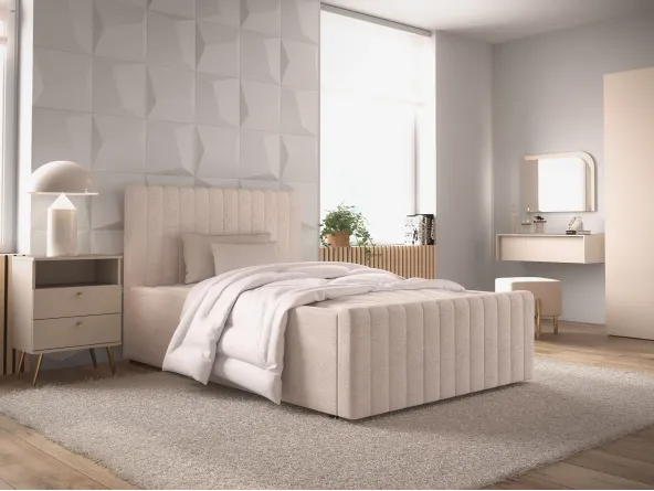 Polsterbett Batina 02 Beige Design