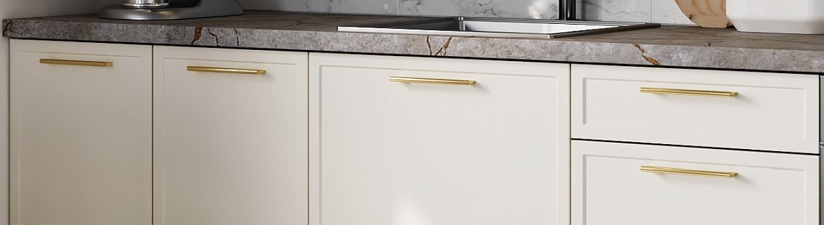 Küche ELIN - mit modernen schmalen Rahmenfronten